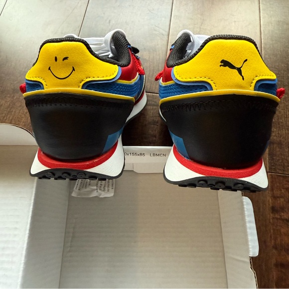 Puma limited 50 edition Smiley world child shoes size 12C Unisex - Picture 8 of 13